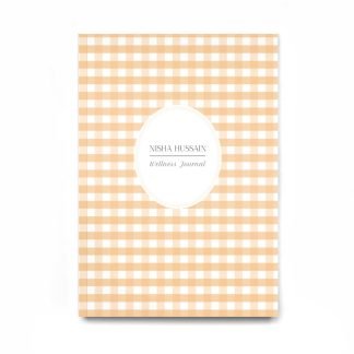 gingham notebook